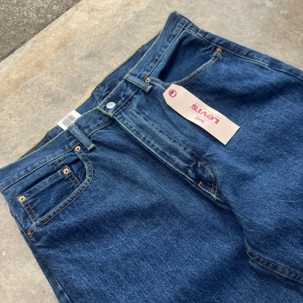 NWT Levis 550 Relaxed Fit Jeans Workwear Gorpcore Blue 38x32 (f1)